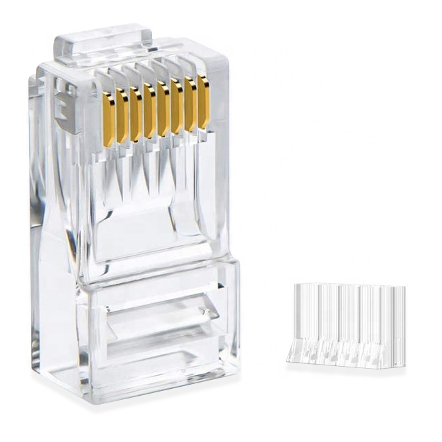 2 pieza UTP Cat6 RJ45 konektorearen amaierako entxufe modularra