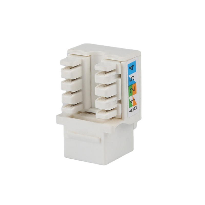 RJ45 Cat6 90 laipsnių KEYSTONE Ethernet lizdas