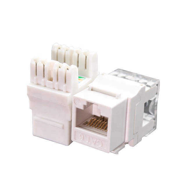 RJ45 Cat6 UTP 180-Grad-Keystone-Buchse