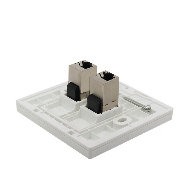 Mace zuwa Mace RJ45 Cat6 STP in-line Coupler Keystone Jack