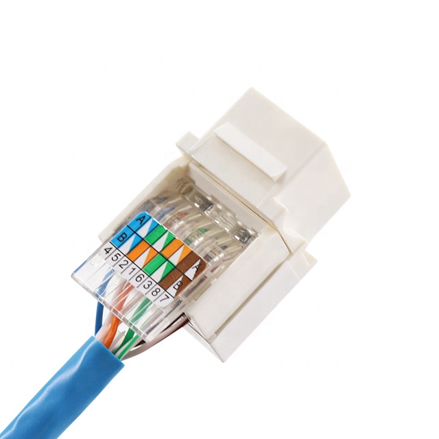 RJ45 Cat6 UTP 도구가 필요 없는 키스톤 이더넷 잭 모듈