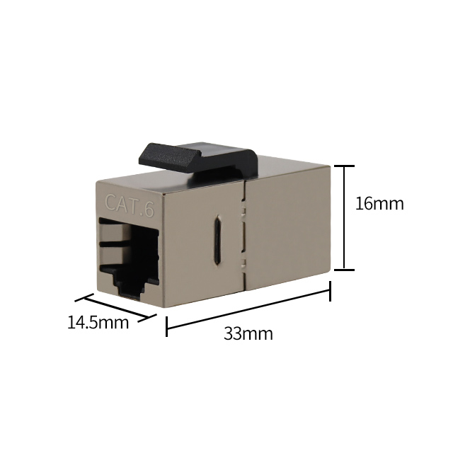 Линейный соединитель типа «мама-мама» RJ45 Cat6 STP Keystone Jack