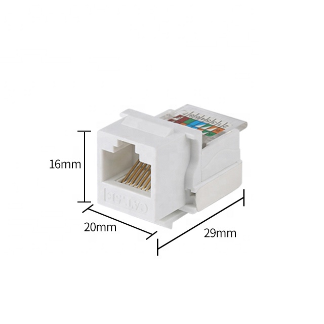 RJ45 Cat6 UTP उपकरण-कम कीस्टोन इथरनेट ज्याक मोड्युल