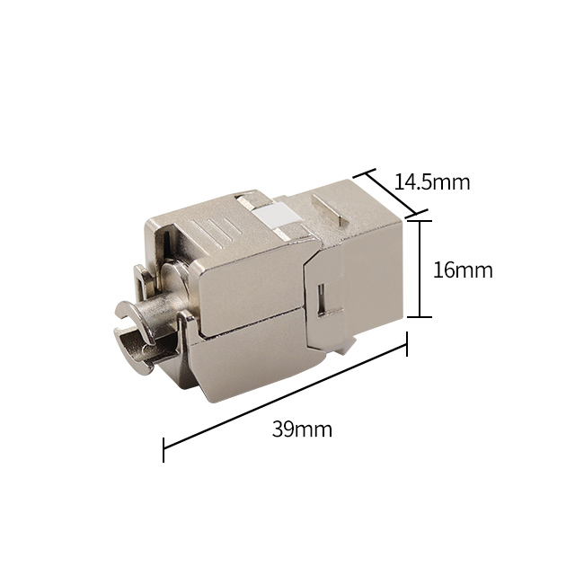 RJ45 STP cat6 180 Grad Toolless Keystone Jack